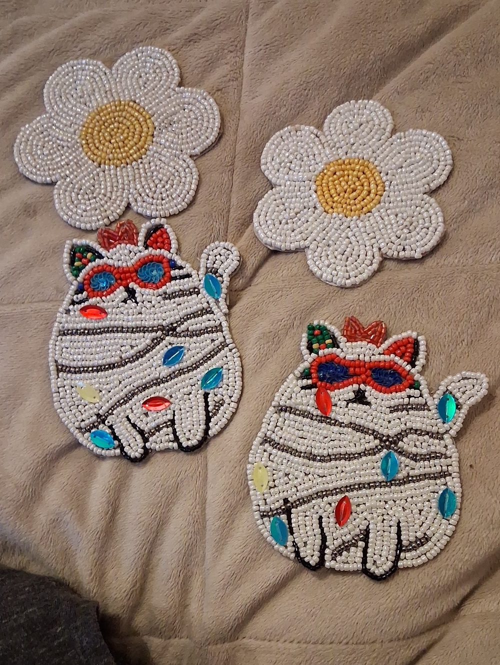 World Market Beaded Coasters